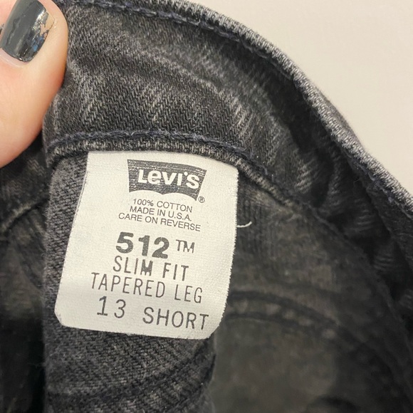 VTG 90s Faded Black Levi’s 512 Slim Fit Tapered Leg - Picture 6 of 7